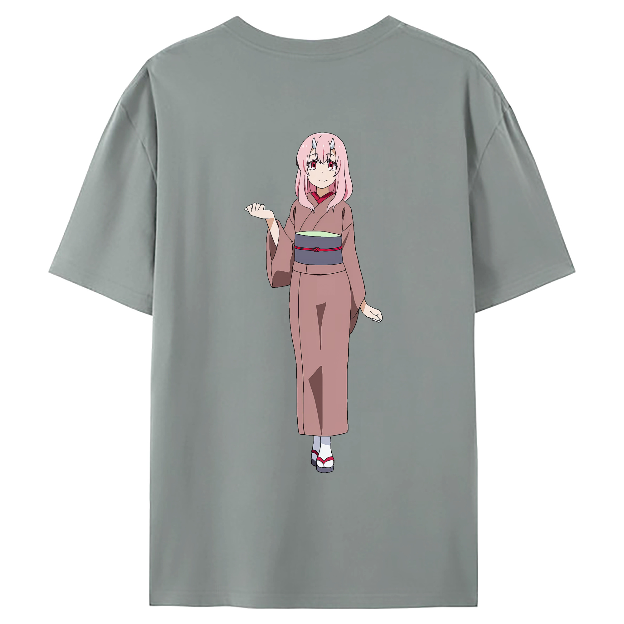 （画像用） 転スラ Regarding Reincarnated to Slime 綿100％ メンズ半袖Tシャツ（バックプリント） 通気性
